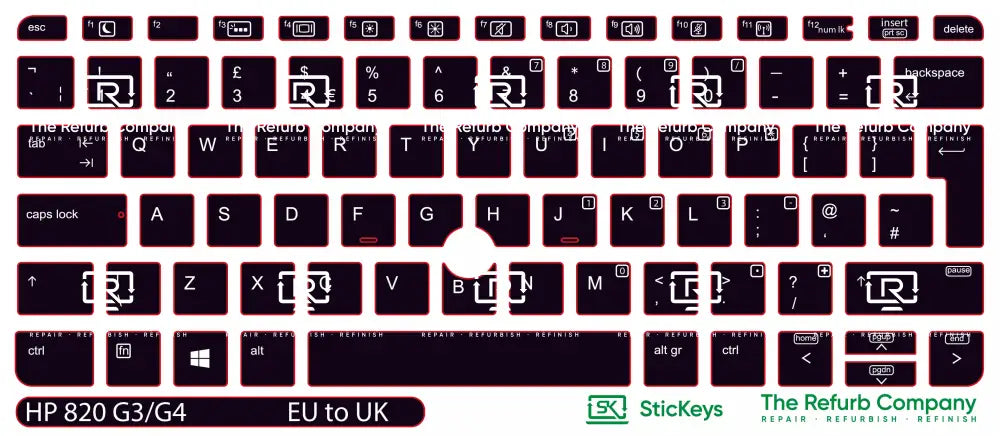 SticKeys® for HP Elitebook  820 G3