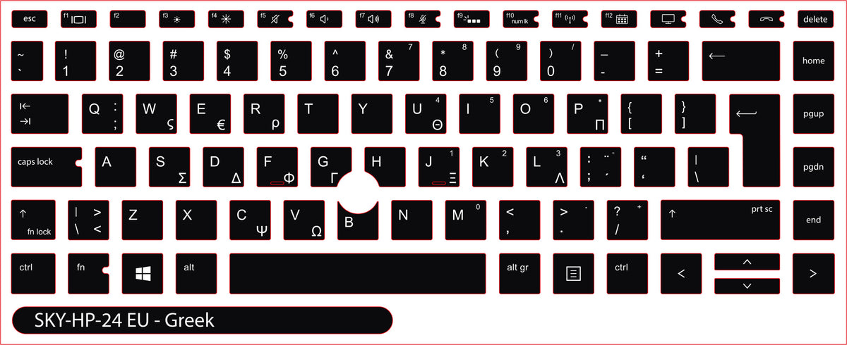 SticKeys for HP EliteBook 840 845 G5, G6, / 745 G6 / HP Studio x360 G5