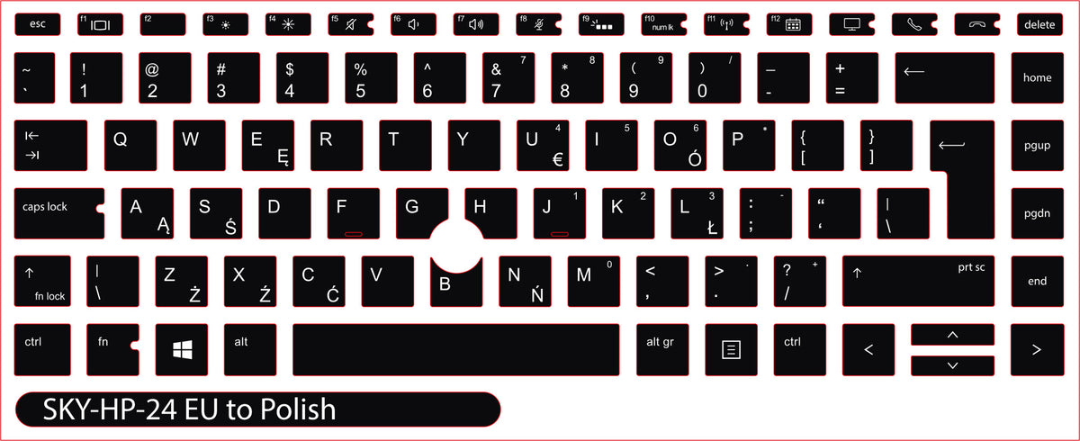 SticKeys for HP EliteBook 840 845 G5, G6, / 745 G6 / HP Studio x360 G5