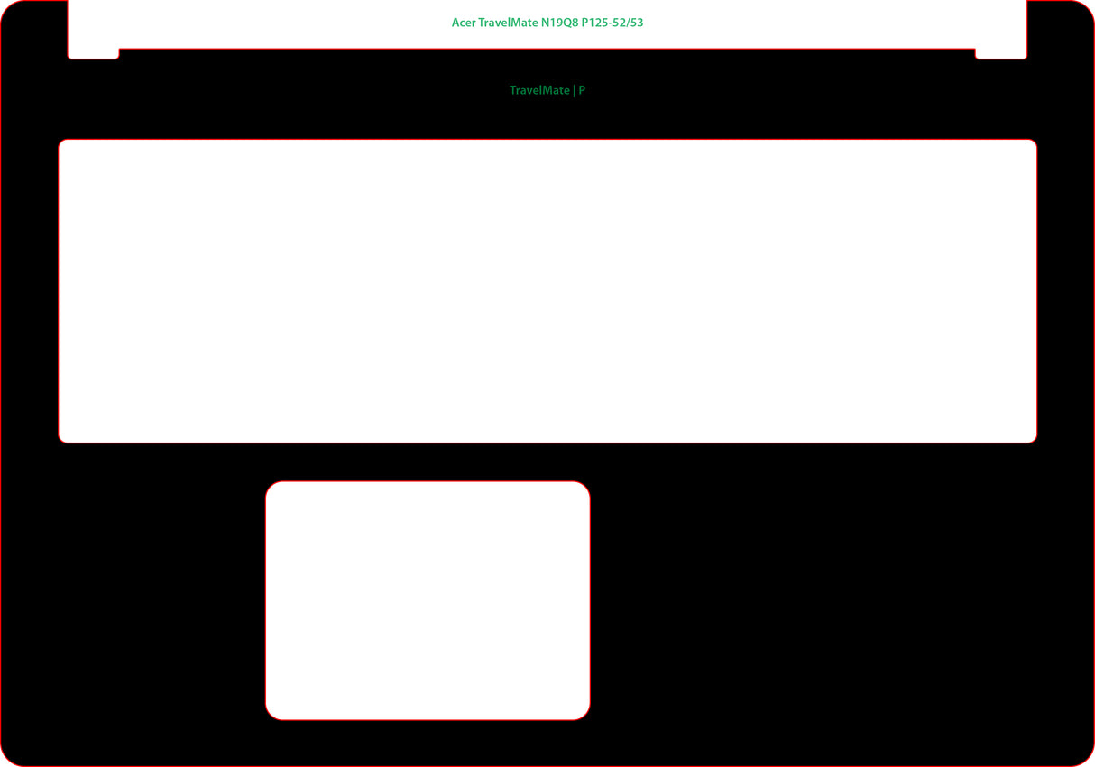 Palm & Track Skinz for Acer TravelMate N19Q8 P125-52-53