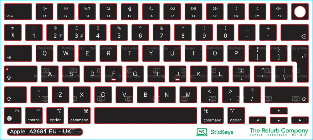 SticKeys® for Apple Magic Keyboard A2681/A2442/A2941/A3113/A3114/A2941