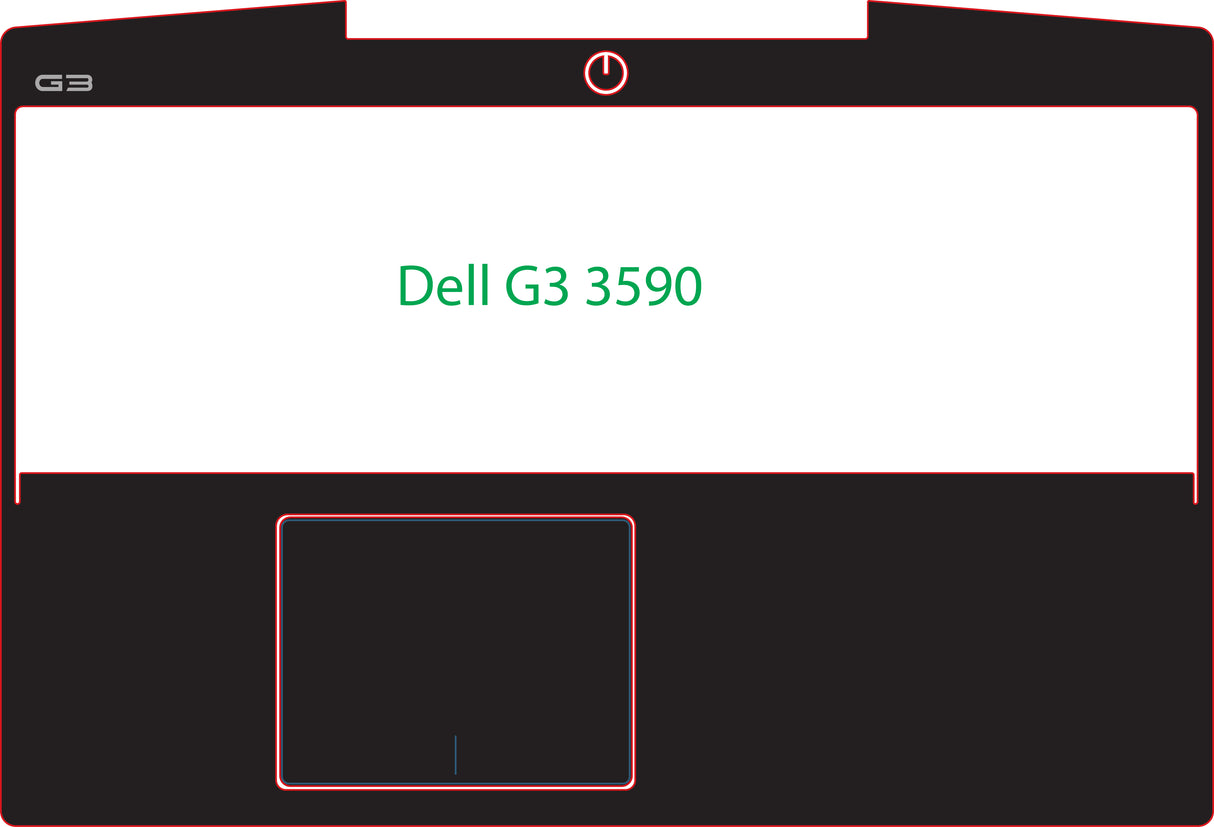 Palm & Track Skinz for Dell G3 3590