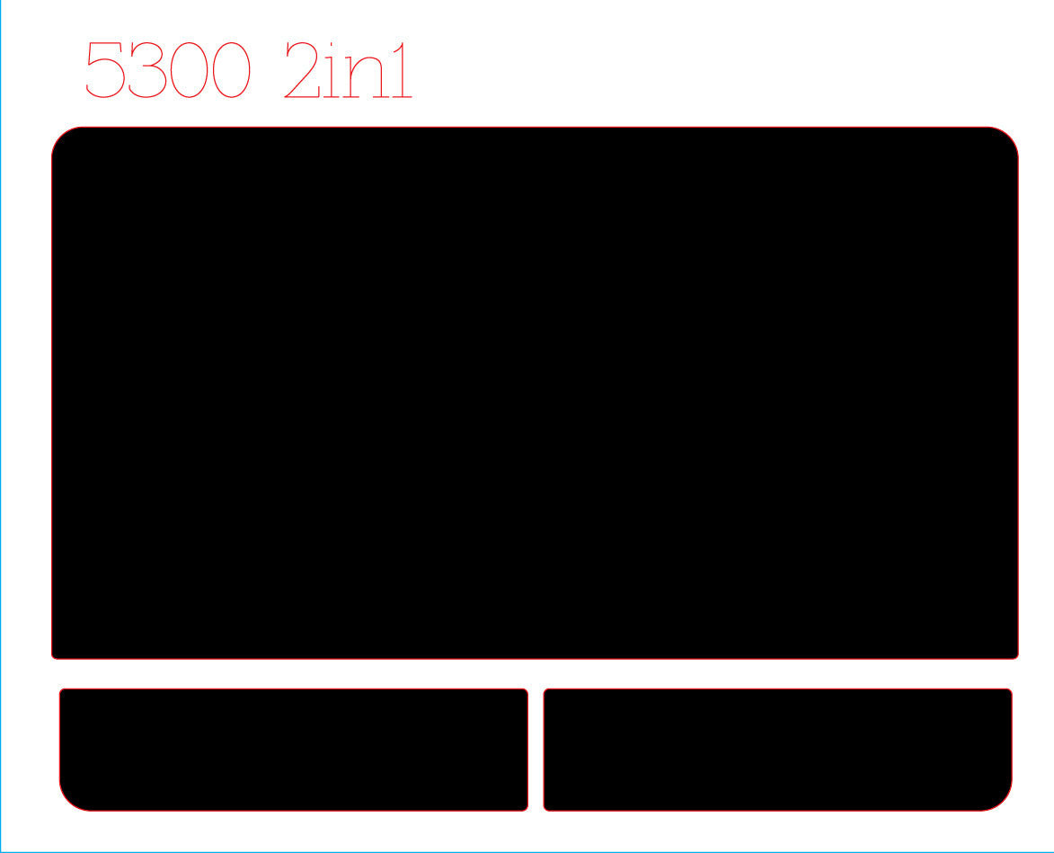 Track & Button Skinz for Dell Latitude 5300 2in1