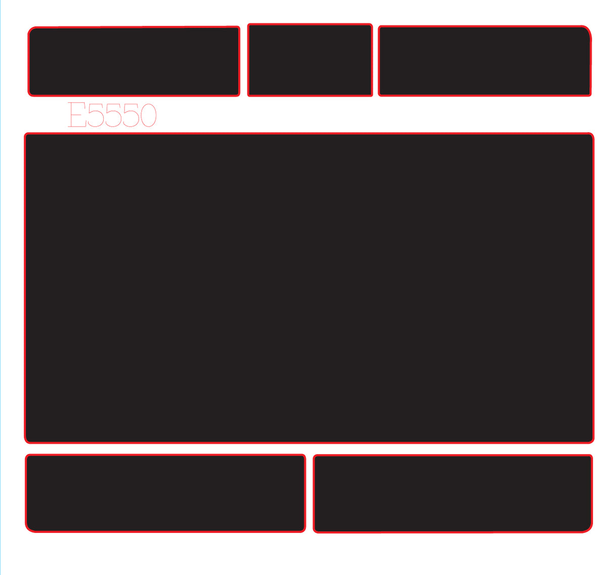 Track & Button Skinz for Dell Latitude E5550