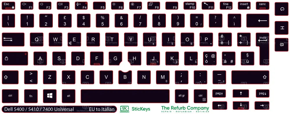 SticKeys® for Dell Latitude 7400, 5410, 5400