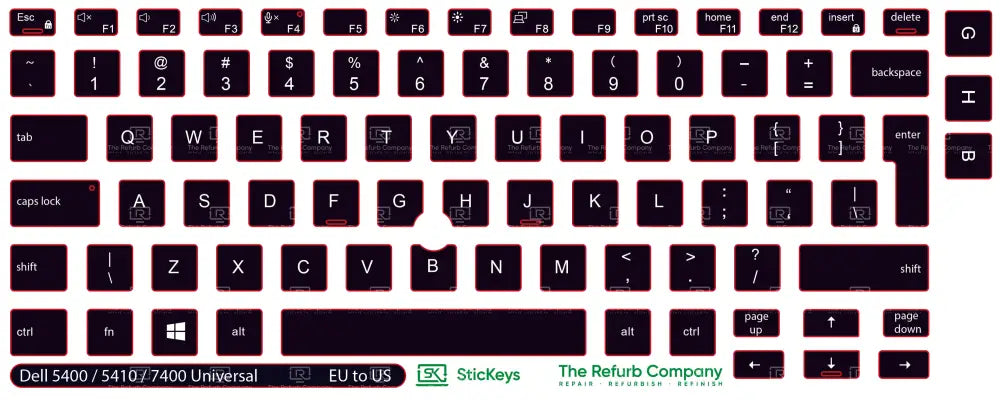 SticKeys® for Dell Latitude 7400, 5410, 5400