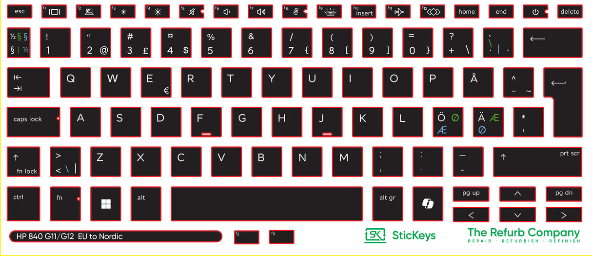SticKeys® for HP 840 G11/G12