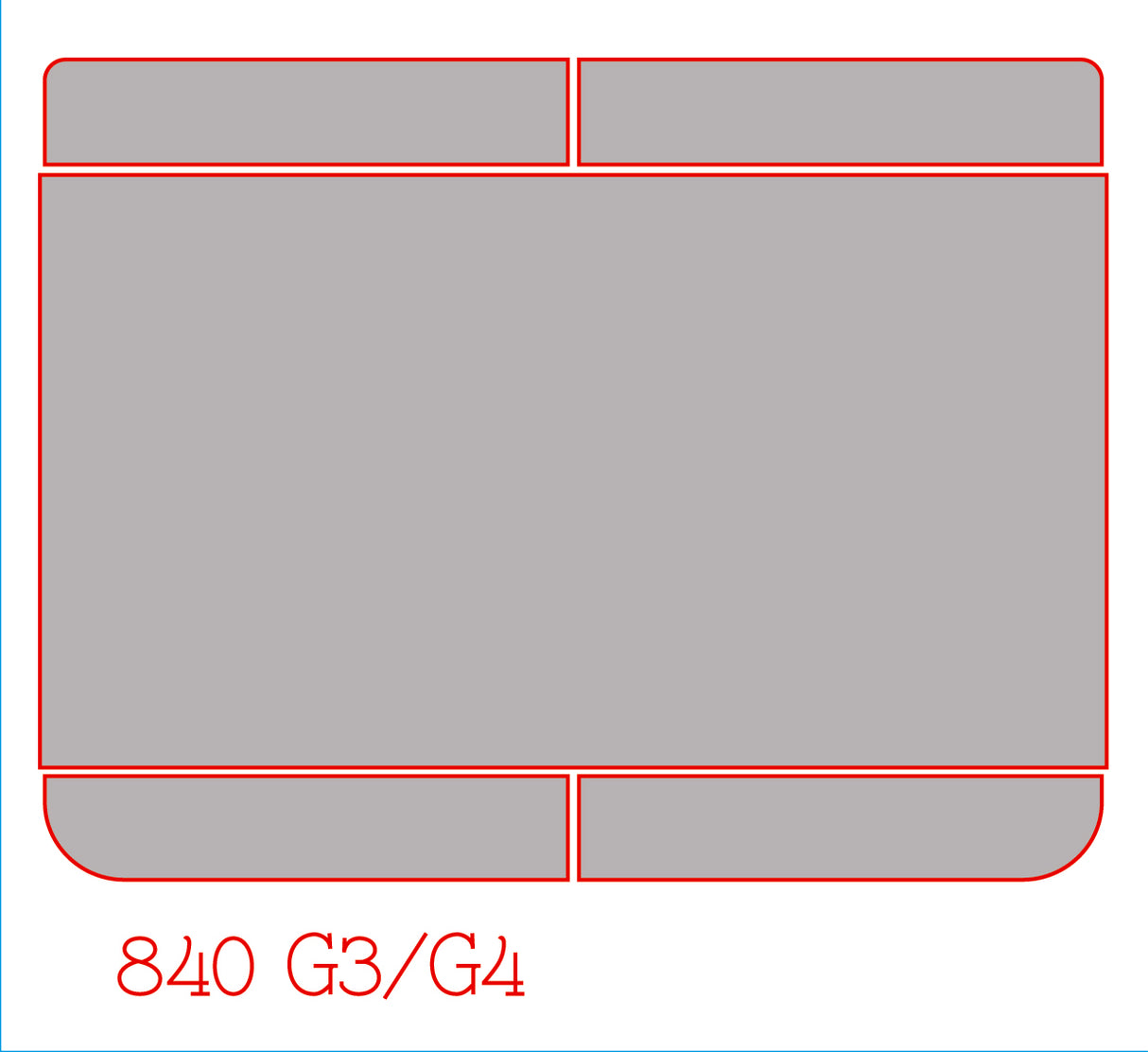 Track & Button Skinz for HP EliteBook 840/845 G3/G4