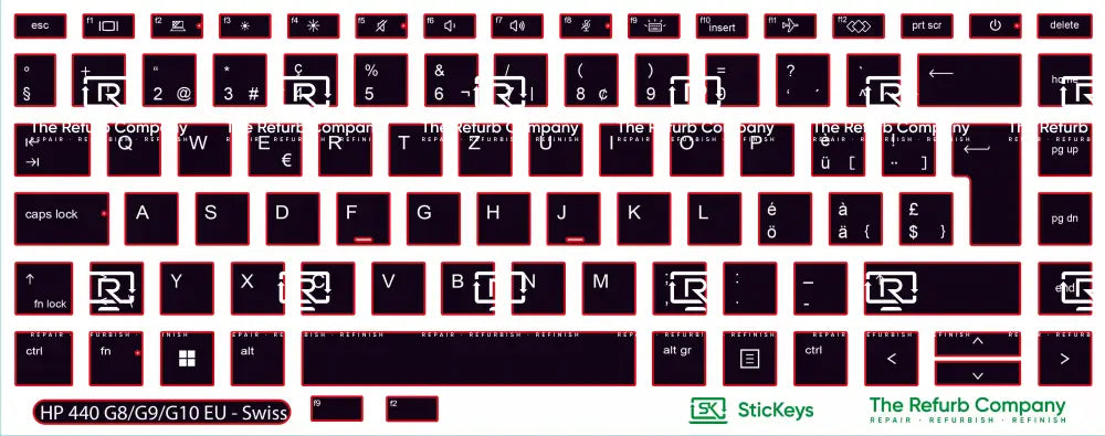 SticKeys® for HP Probook 440 G8, G9, G10