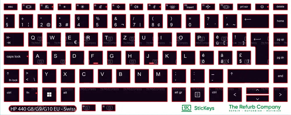 SticKeys® for HP Probook 440 G8, G9, G10