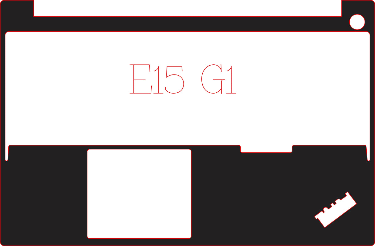 Palm & Track Skinz for Lenovo E15 G1