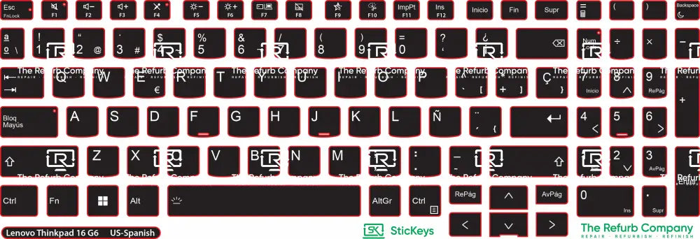 SticKeys® for Lenovo ThinkBook 16 G6