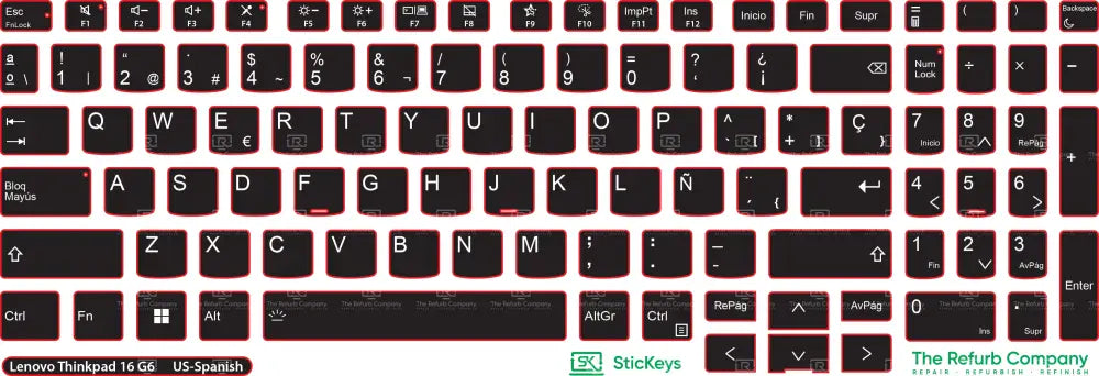 SticKeys® for Lenovo ThinkBook 16 G6