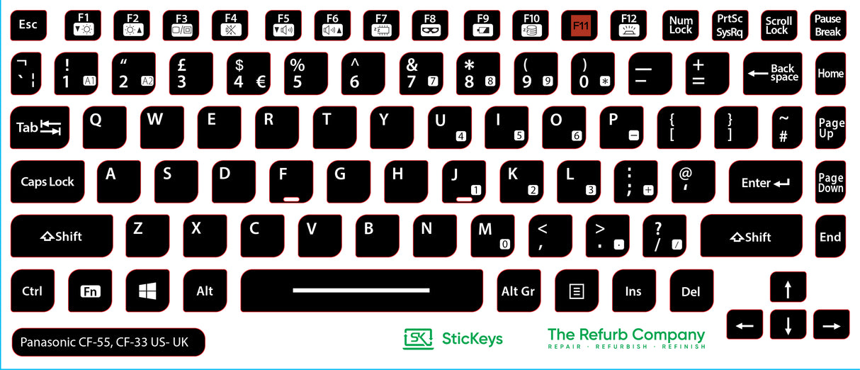 SticKeys® for Panasonic Toughbook CF-54