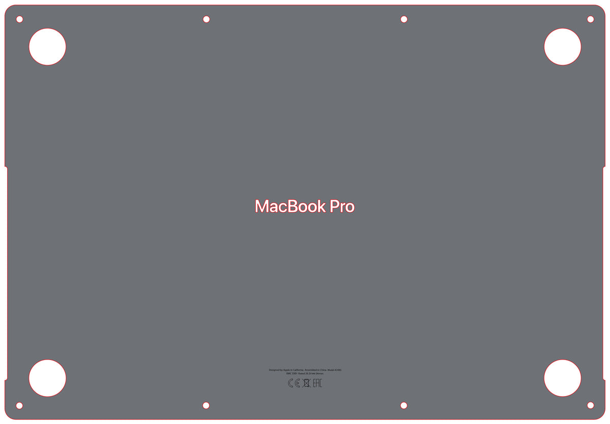 Base Skinz for Apple Macbook Pro A2485 A2991 A3403