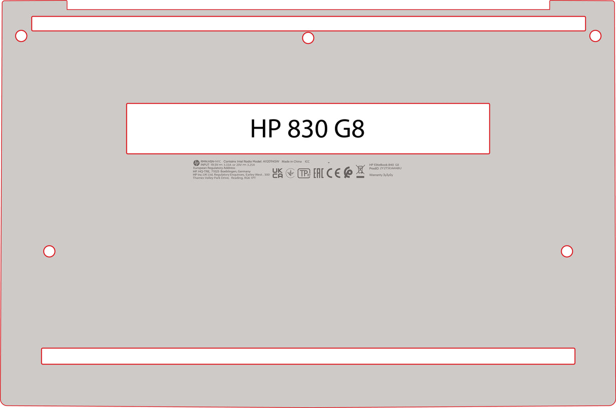 Base Skinz® for HP 830 835 G7 G8