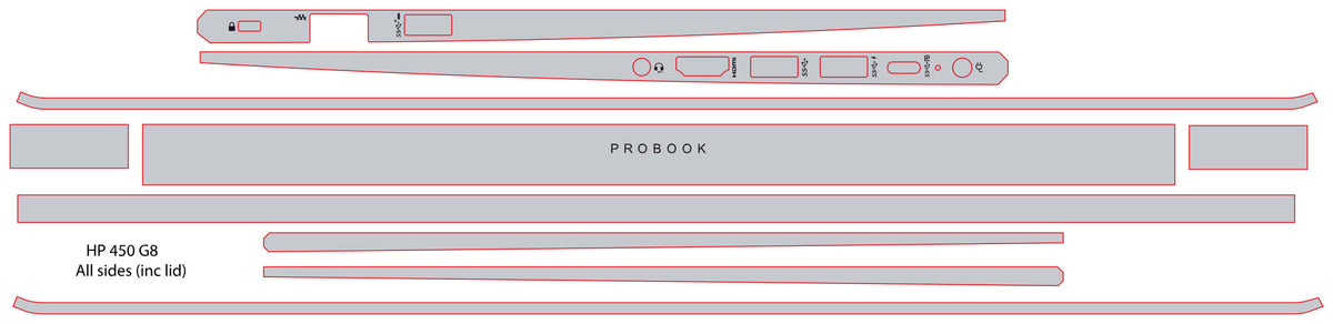 Side Skinz for HP ProBook 450/455 G7/G8