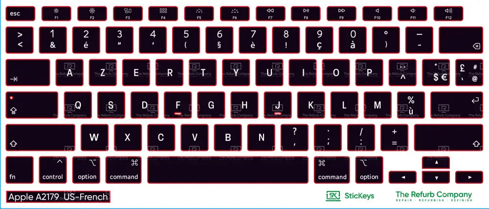 SticKeys® for Apple Macbook Air A2179