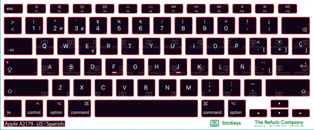 SticKeys® for Apple Macbook Air A2179