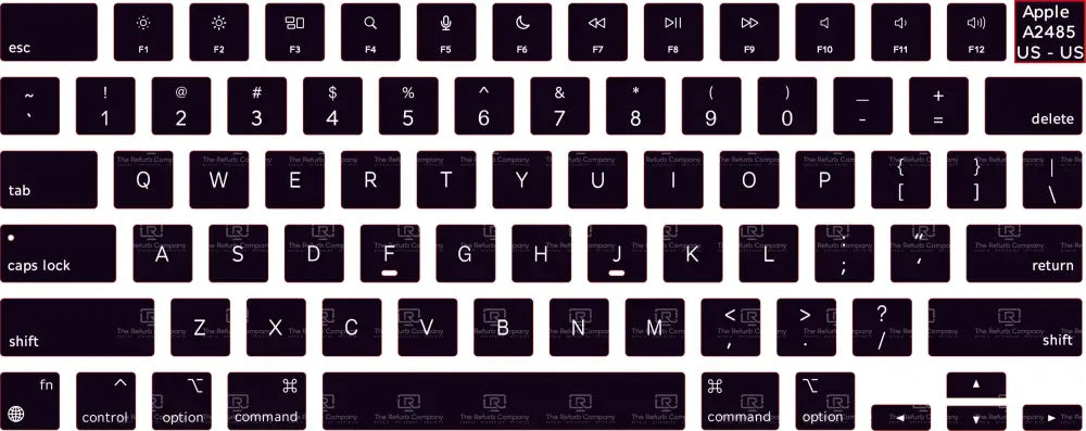 SticKeys® for Apple Macbook Pro A2485 / Apple Macbook Air A2681 / Apple Macbook Pro A2780