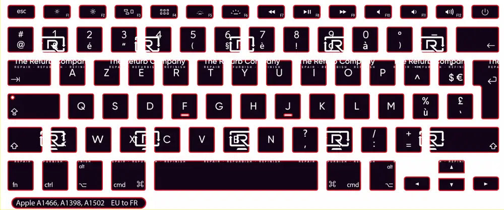 SticKeys® for Apple Macbook Pro A1398, A1502 / Apple Macbook Air 13" A1466