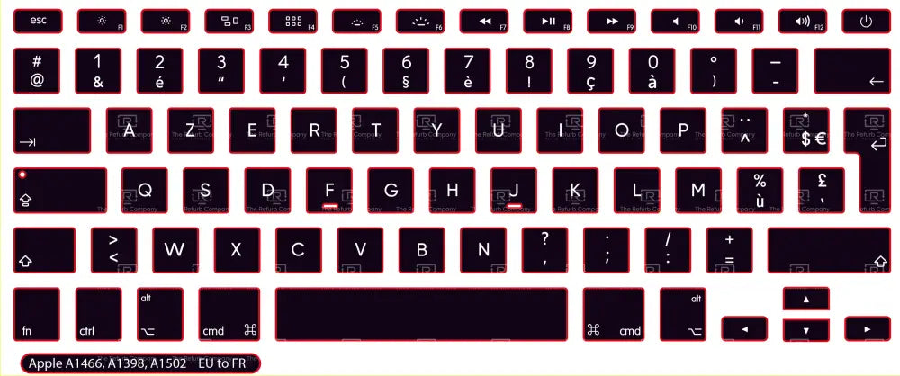 SticKeys® for Apple Macbook Pro A1398, A1502 / Apple Macbook Air 13" A1466