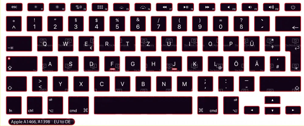 SticKeys® for Apple Macbook Pro A1398, A1502 / Apple Macbook Air 13" A1466