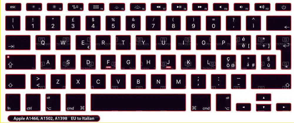 SticKeys® for Apple Macbook Pro A1398, A1502 / Apple Macbook Air 13" A1466