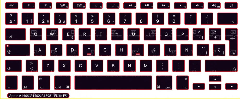 SticKeys® for Apple Macbook Pro A1398, A1502 / Apple Macbook Air 13" A1466