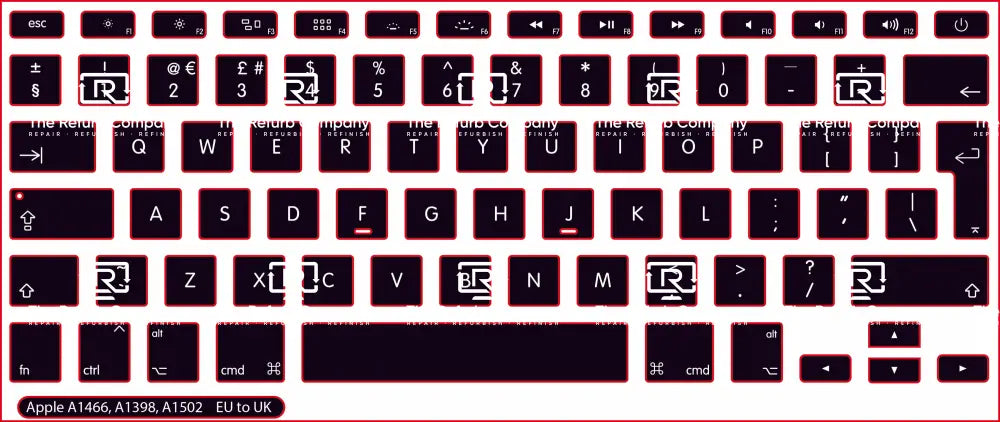 SticKeys® for Apple Macbook Pro A1398, A1502 / Apple Macbook Air 13" A1466