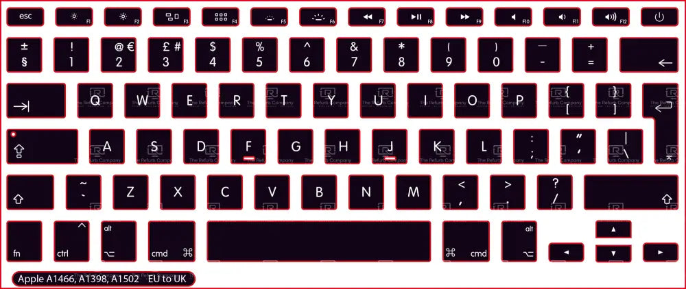 SticKeys® for Apple Macbook Pro A1398, A1502 / Apple Macbook Air 13" A1466