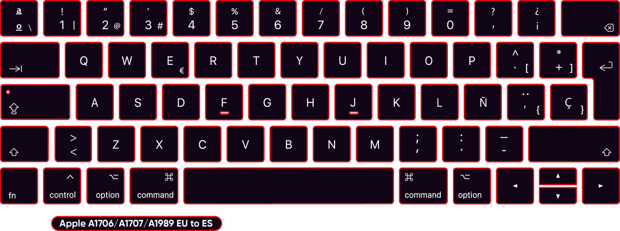 SticKeys® for Apple Macbook Pro A1706, A1707, A1989