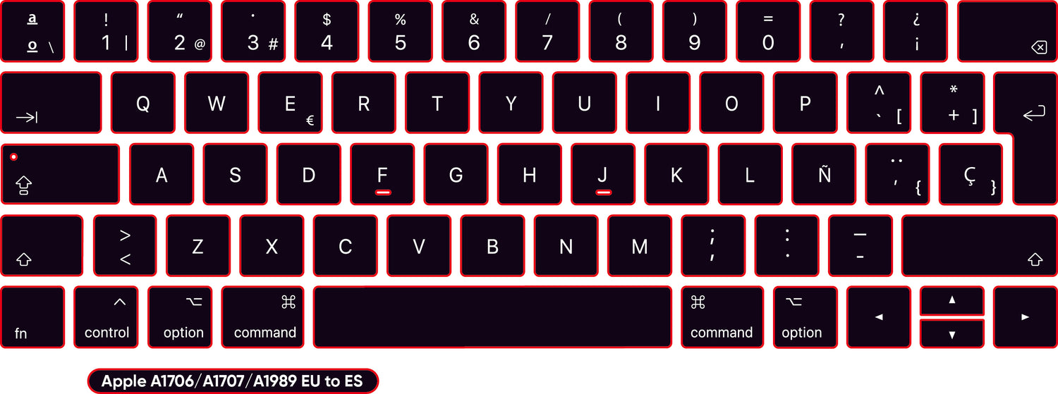 SticKeys® for Apple Macbook Pro A1706, A1707, A1989