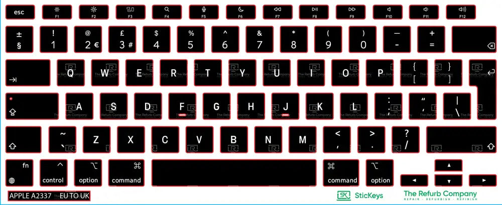 SticKeys® for Apple Macbook Air 10,1 A2337