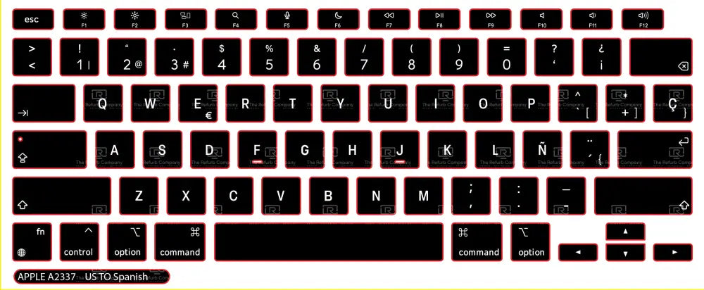 SticKeys® for Apple Macbook Air 10,1 A2337