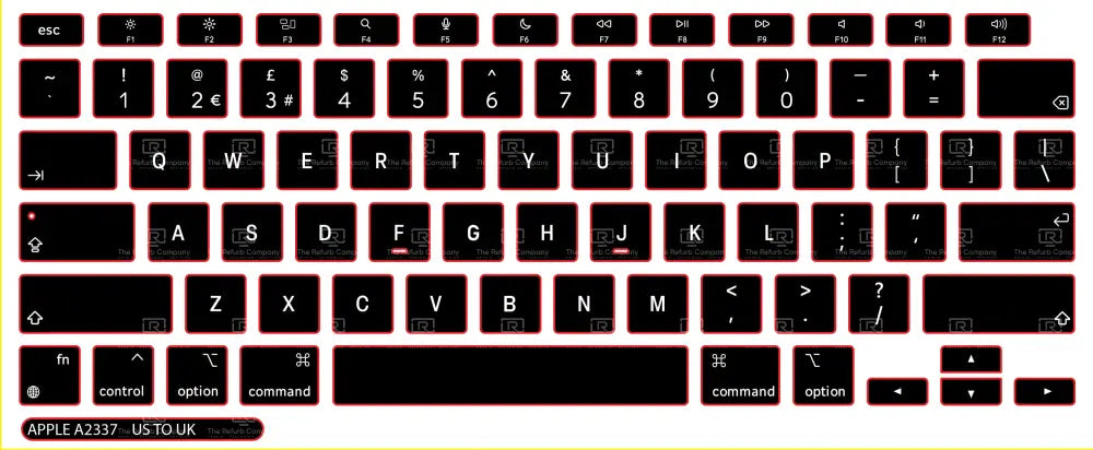 SticKeys® for Apple Macbook Air 10,1 A2337