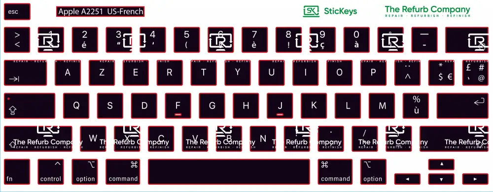 SticKeys® for Apple Macbook Pro 16,2 A2251