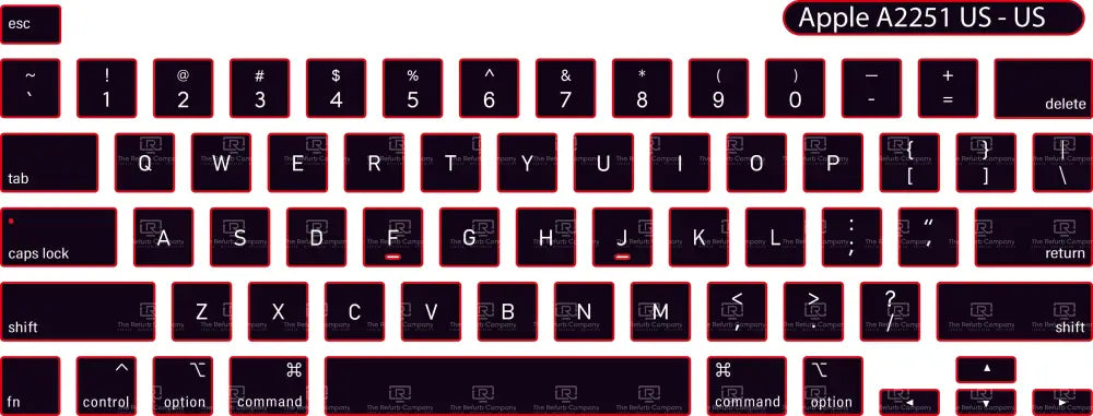 SticKeys® for Apple Macbook Pro 16,2 A2251