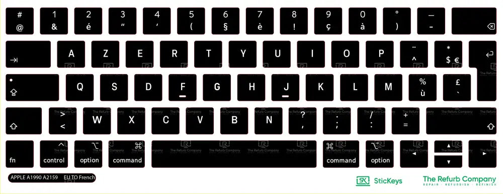 SticKeys® for Apple Macbook Pro 15,1 15,3 A1990, A2159