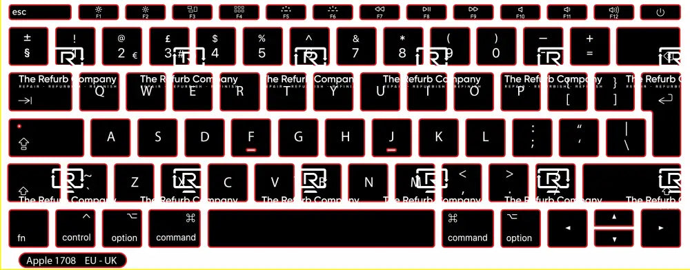 SticKeys® for Apple Macbook Pro A1708