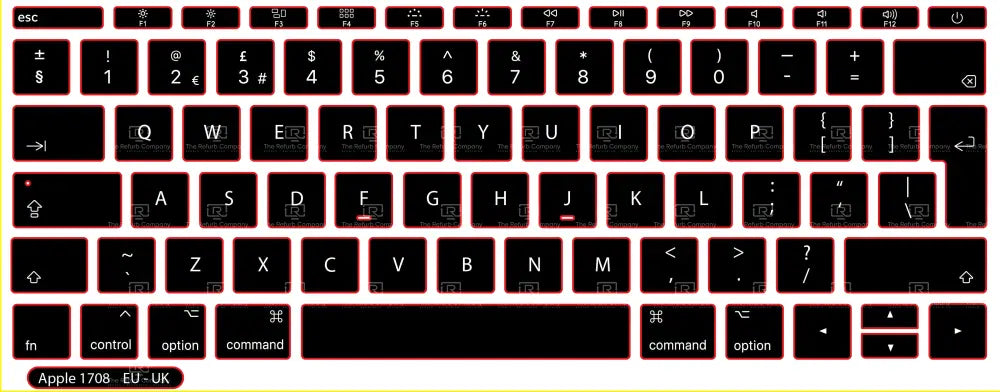 SticKeys® for Apple Macbook Pro A1708