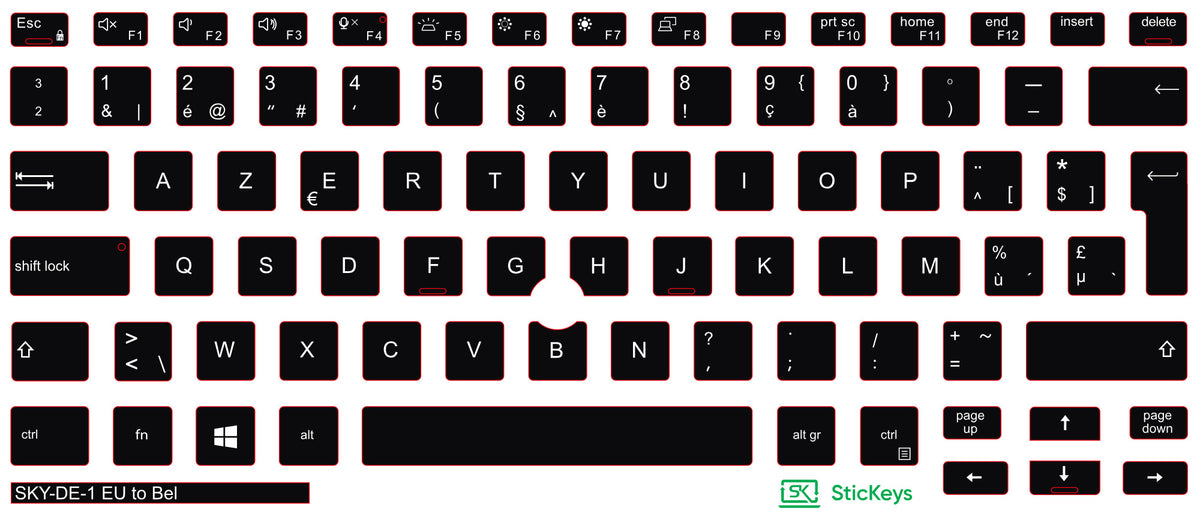 SticKeys for Dell Latitude 5500, 5501, 5510, 5511