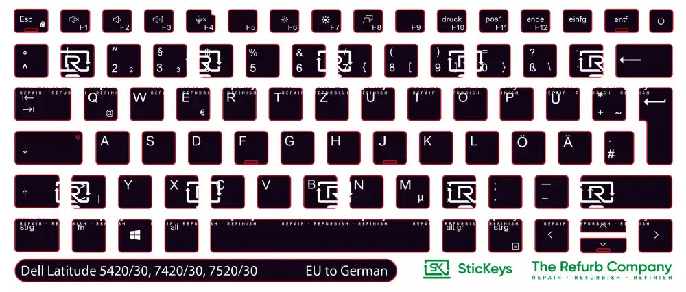 SticKeys® for Dell Latitude 7420, 7430, 7520, 7530, 5420, 5430
