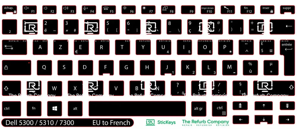 SticKeys® for Dell Latitude 5300, 5310, 7300 2in1