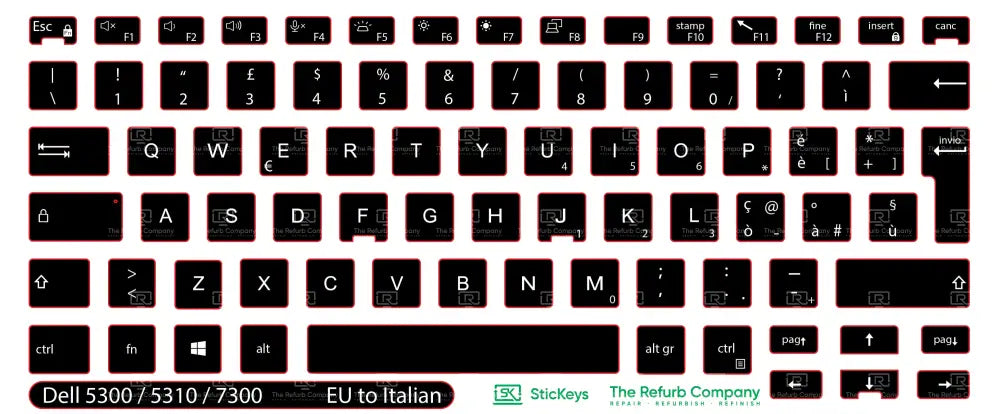 SticKeys® for Dell Latitude 5300, 5310, 7300 2in1