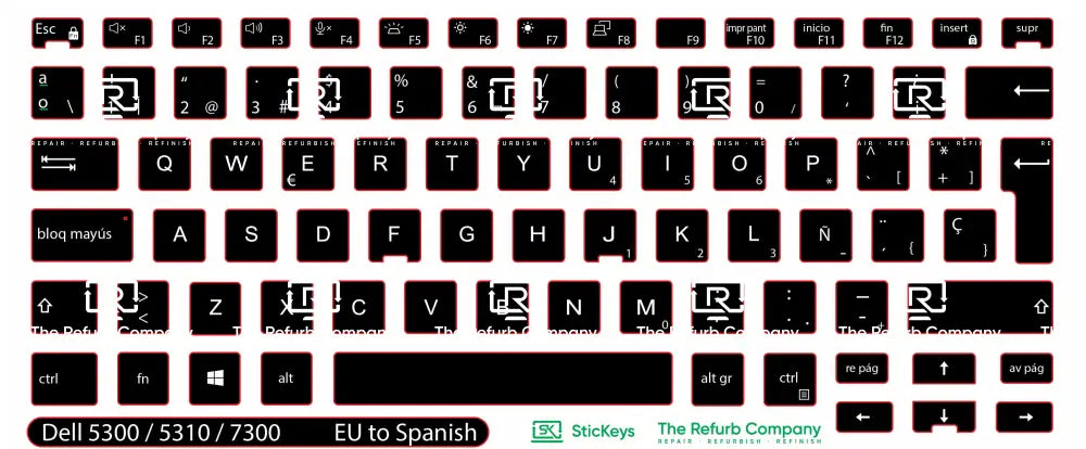 SticKeys® for Dell Latitude 5300, 5310, 7300 2in1