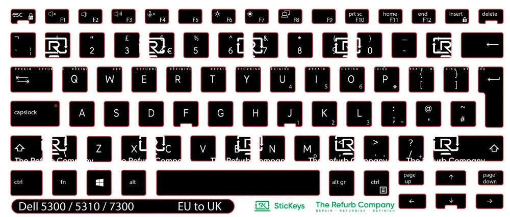 SticKeys® for Dell Latitude 5300, 5310, 7300 2in1