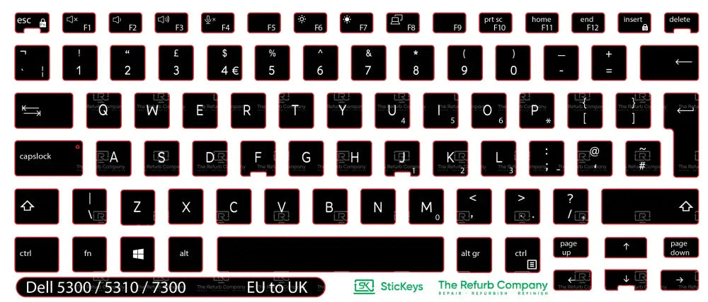 SticKeys® for Dell Latitude 5300, 5310, 7300 2in1