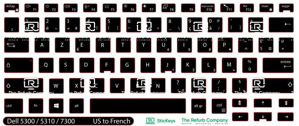 SticKeys® for Dell Latitude 5300, 5310, 7300 2in1