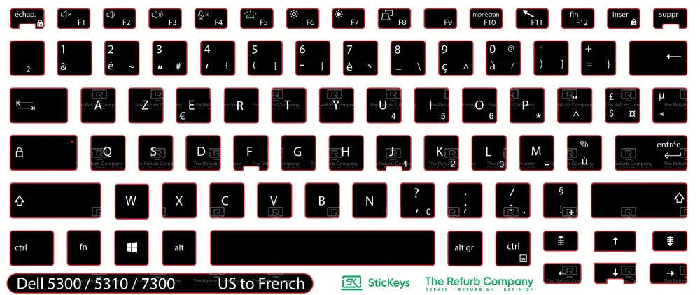 SticKeys® for Dell Latitude 5300, 5310, 7300 2in1
